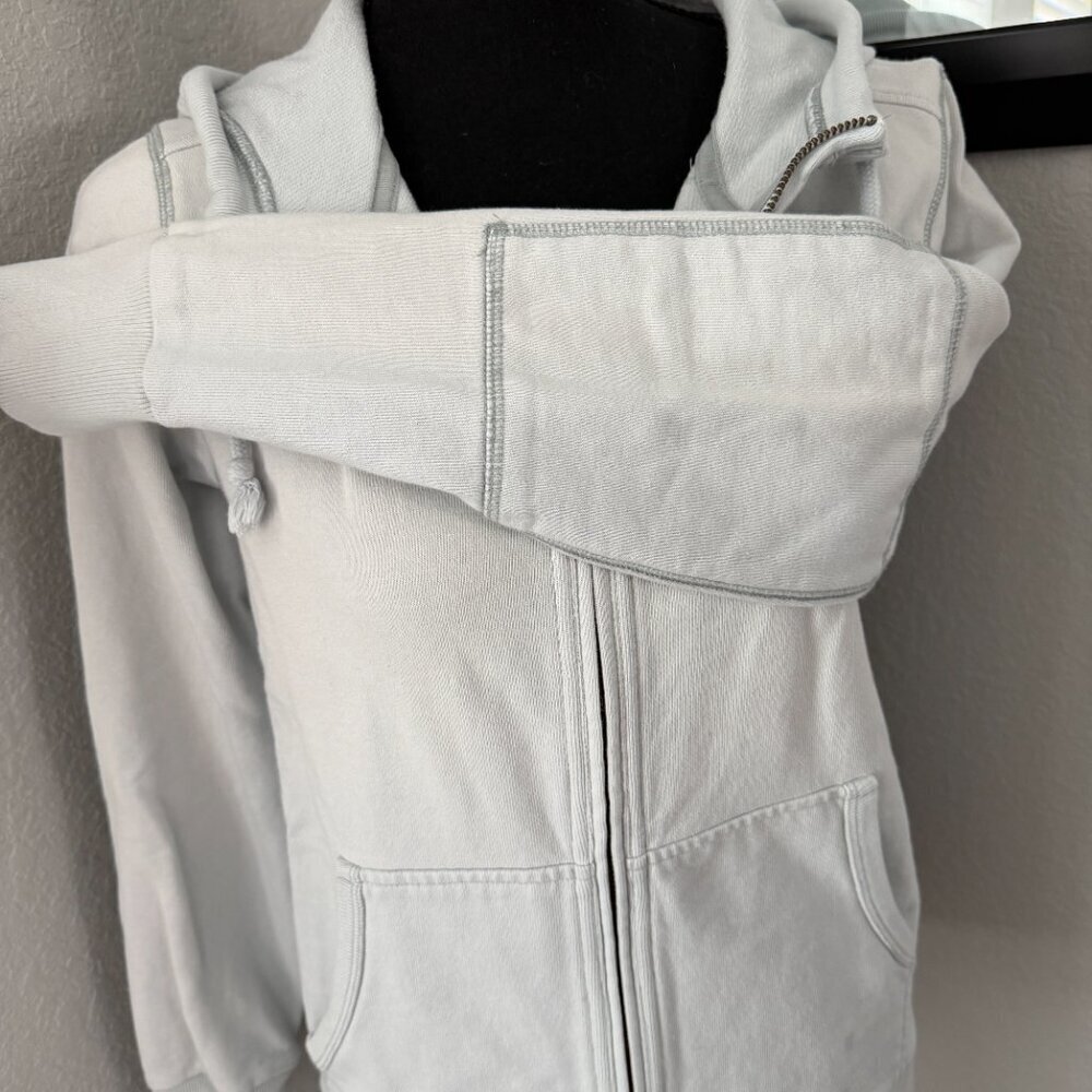 MADEWELL Full Zip Hoodie Sweatshirt Jacket Light Blue Small - Picture 9 of 14